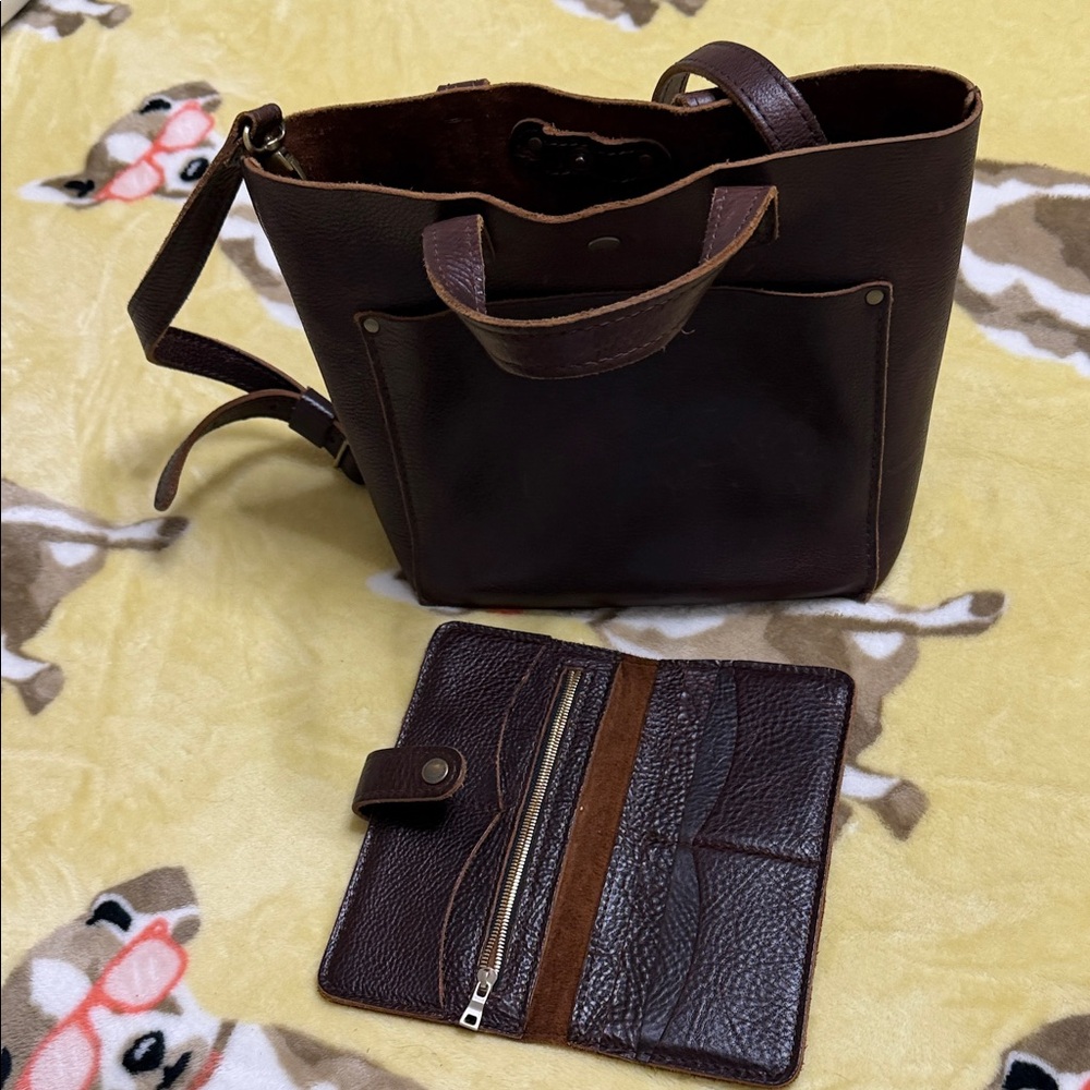 Portland Leather Coldbrew Crossbody Bag and Wallet